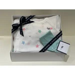 블루독베이비 (WH)스타피쉬 반팔 바디수트.양말세트(46370-040-13+46170-011-02)