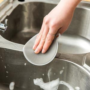 다기능 실리콘 청소 브러시 설거지 스폰지 야채 수저 주방용품 브러시 주방 도구