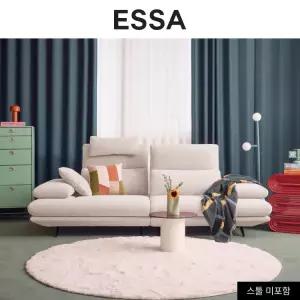 [롯데백화점]에싸 오아후 와이드 3인 스윙기능 리브 패브릭 소파