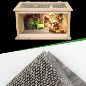 3in1 파충류 매트 보습 방수 패드 바닥재 26.5 x 40cm 거북이키우기 육지거북이