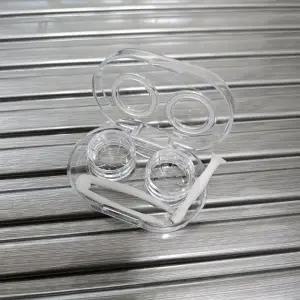 ( )휴대용 투명 렌즈 보관케이스 렌즈통