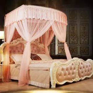 침대 모기장 180x220cm 피치 인테리어 대형 이쁜 침실 공주방 침실 캐노피