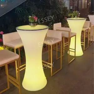 루프탑 세트 스탠딩 조명 바테이블 클럽 의자 라운지 테이블