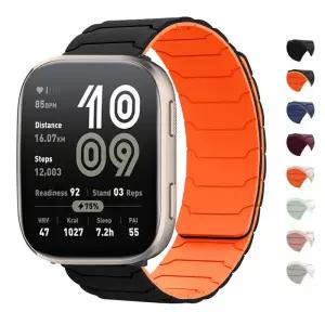 22mm 시계줄 마그네틱 실리콘 스트랩 아마즈핏 비프 6 5 밴드 스포츠 브레이슬릿 코레아 액세서리