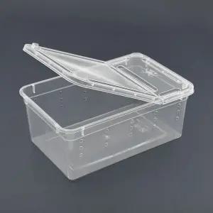 투명 양뚜껑 사육통 파충류 곤충 관찰통 크레스트게코사육 파충류사육통