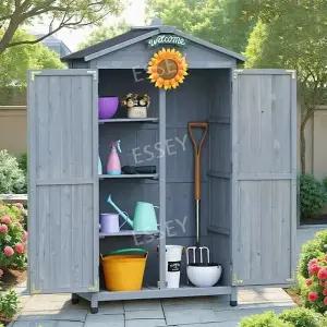 조립식 수납장 간이 보관함 농막 창고 원목 테라스 캐비닛