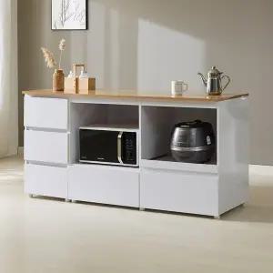 [신세계라이브쇼핑]MO 1600 홈바 렌지대 수납장 서랍형 MD5463 (수도권무배)