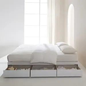 [신세계라이브쇼핑]헤드없는 침대 프레임 매트미포함 퀸Q MD5195 (수도권무배)