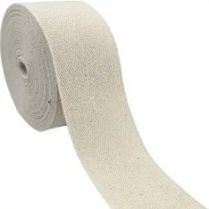 파미르 통 2인치 내추럴 화이트 코튼 헤링본 트윌 재봉 테이프 15야드 바이어스 바인딩 홈 데코 내구성