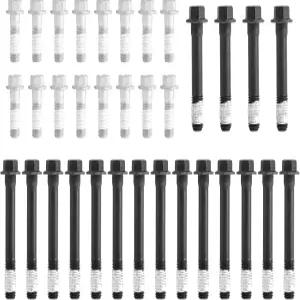 Chevy GMC 유콘 캐딜락 뷰익 폰티악 올드스모빌 7과 호환되는 실린더 헤드 볼트 키트 교체 ES72856 스레드