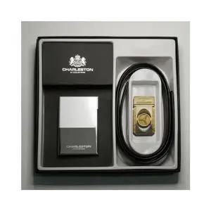 클래식 남성 소가죽 지갑 세트 정장벨트 선물용