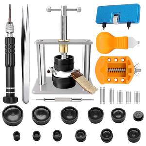 시계 수리 배터리 교체 케이스 오프너 프레스 밴드 GLDCAPA 세트 키트 교체 도구