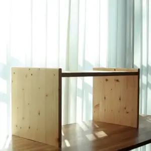 나무선생 스프러스 자작나무 1단 다용도 받침대 노트북테이블 협탁 소파테이블