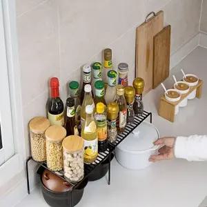 주방 싱크대 그릇 보관 정리 길이 조절 선반 정리대 싱크대선반 주방선반 접시정리대