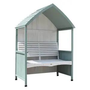 소형 오두막 벤치 정자 야외 원목 카페 전원주택