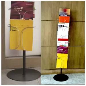 카탈로그 전단지꽂이 7단 매장 진열대 책정리 신문 간이책꽂이 리플렛거치대 매거진랙