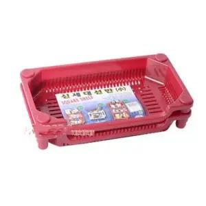 직사각선반 소2단 플라스틱 사각선반 W 욕실선반 다용도선반