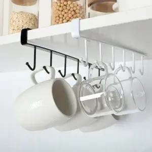 주방 조리도구걸이 천장 고리 행거 6구 DD-10496 도어행거 도어후크 도어선반 천장고리