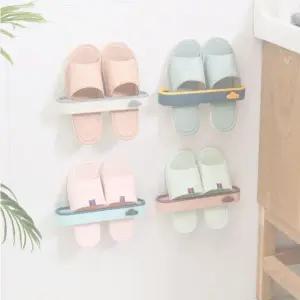 벽부착형 슬리퍼 실내화 거치대 정리대 욕실실내화걸이 슬리퍼거치대 간이신발장