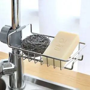 싱크대 수세미 행주 걸이 주방선반 공간활용 수세미거치대 수세마받침대 싱크대선반