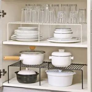 라이프토템 메탈 확장형 주방선반 블랙 싱크인선반 싱크대수납정리용품 주방선반