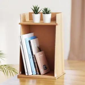 페이퍼팝 종이책꽂이 데스크사이드 종이가구 공간박스 정리 자취 혼족 원룸 파일보관