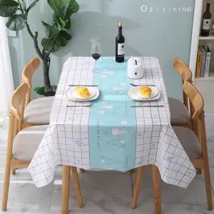 오즈리빙 방수식탁보137X180 캠핑용 테이블보 식탁보 북유럽식탁보 책상보 방수테이블보