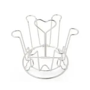 스텐 컵걸이 컵6개 가능 하트손잡이 컵꽂이 컵걸이 컵건조대