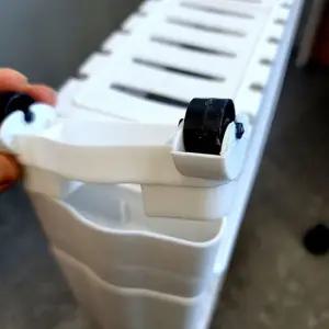 이동식 3단 틈새수납장 화이트 틈새수납장 세제보관함 이동식정리대 3단정리대