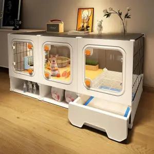 케이지 실내 토끼집 친칠라 하우스 대형