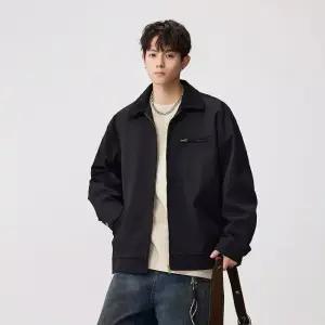 남성용 빈티지 가을 캐주얼 항공 칼라 점퍼 트렌디 아이템 자켓 봄가을 코트 블레이져 HT3