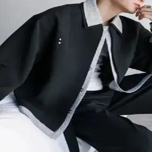 투피스 남사친 가을 봄 캐주얼 터틀넥 휴가 재킷 코트 상의 트렌디 아이템 블레이져 HT3