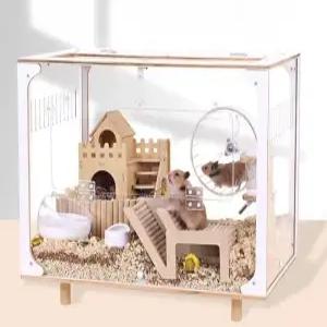 햄스터 사육함 아크릴 투명 케이지 다람쥐 펫하우스 터널 동물 하우스 소동물
