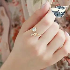 러블리 플라워 오픈링 꽃 모티프 애니웨어 반지 여성반지 오픈반지 여자반지 집게반지
