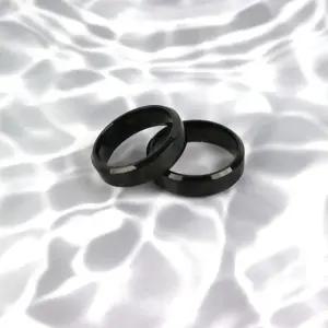 티타늄반지 커플반지 블랙 써지컬스틸 커플반지 남녀공용반지 악세사리반지 라운드반지