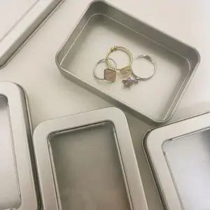 틴케이스 다꾸 보관함 철제 정리함 사각 투명 포카 깔끔정돈 모던틴케이스 실버틴케이스