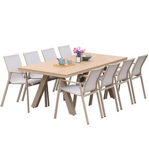 야외 6인용 테이블 철제 의자 알루미늄 세트 분위기 펜션 일체형