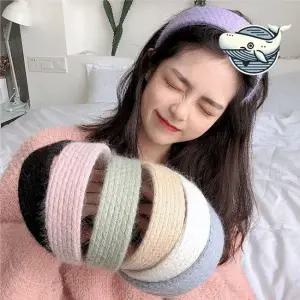 겨울 니트 헤어밴드 파스텔톤 울 머리띠 여자머리띠 여성머리띠 여자헤어밴드