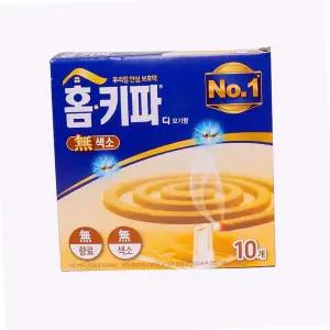 [셀러에이드]홈키파 디 모기향 무색소10개입 야외용