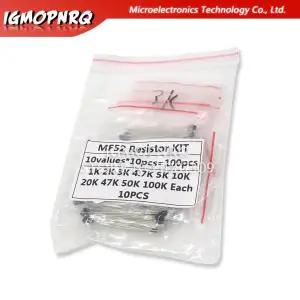 NTC 서미스터 저항 키트 NTC-MF52AT 1K 2K 3K 4.7K 5K 10K 20K 47K 50K 100K -5% 3950B 100 개  10 값 x 10
