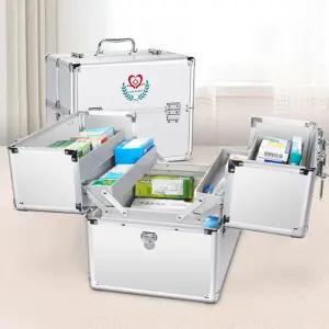 알루미늄구급함 어깨끈 잠금장치 약상자 구급상자