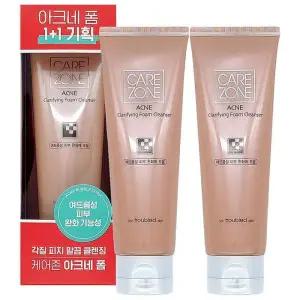 케 어존 아크네 클래리파잉 폼 클렌저 더블기획 130ml+130ml(NC)
