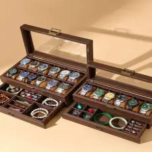 원목 시계 보관함 이층 액세서리 팔찌 정리함 보석함