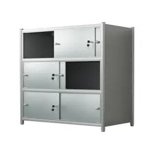 옥상 수납장 대형 스테인리스 창고 베란다 농막 펜션 도구 보관함 캐비닛 도어