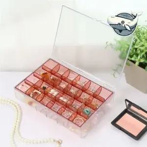 주얼리 정리함 투명 수납함 귀걸이 반지 보관 보석함 주얼리수납함 쥬얼리수납함