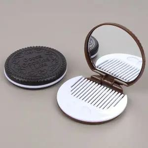 [셀러에이드]손거울 쿠키모양 빗거울 세트 쿠기모양손거울