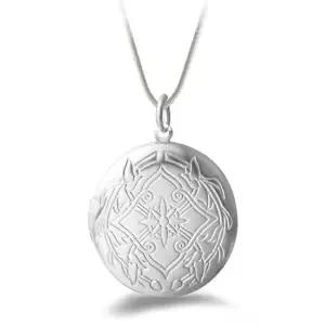 엔티크 사진 라운드 펜던트 액자 화이트 패션펜던트 예쁜펜던트 빈티지목걸이