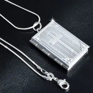 사진 액자 빈티지 십자가 실버 펜던트 패션펜던트 예쁜펜던트 빈티지목걸이 팬던트목걸이