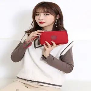 여자 페브릭 미니 사이즈 클러치 핸드폰 지갑 파우치 스트랩가방 미니가방 여행파우치