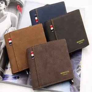 남자 깔끔한 빈티지 디자인 카드 수납 스터치 반지갑 아버지지갑 남자선물 40대지갑
